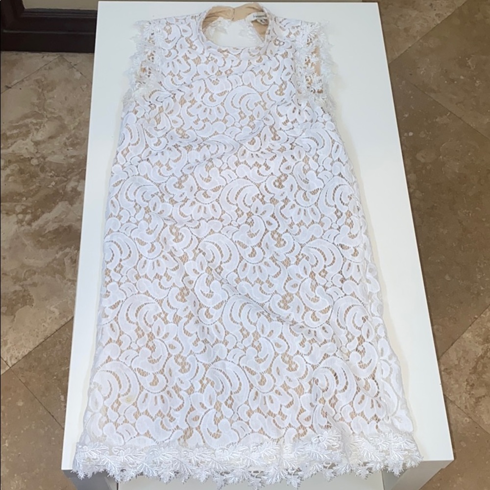 White lace dress